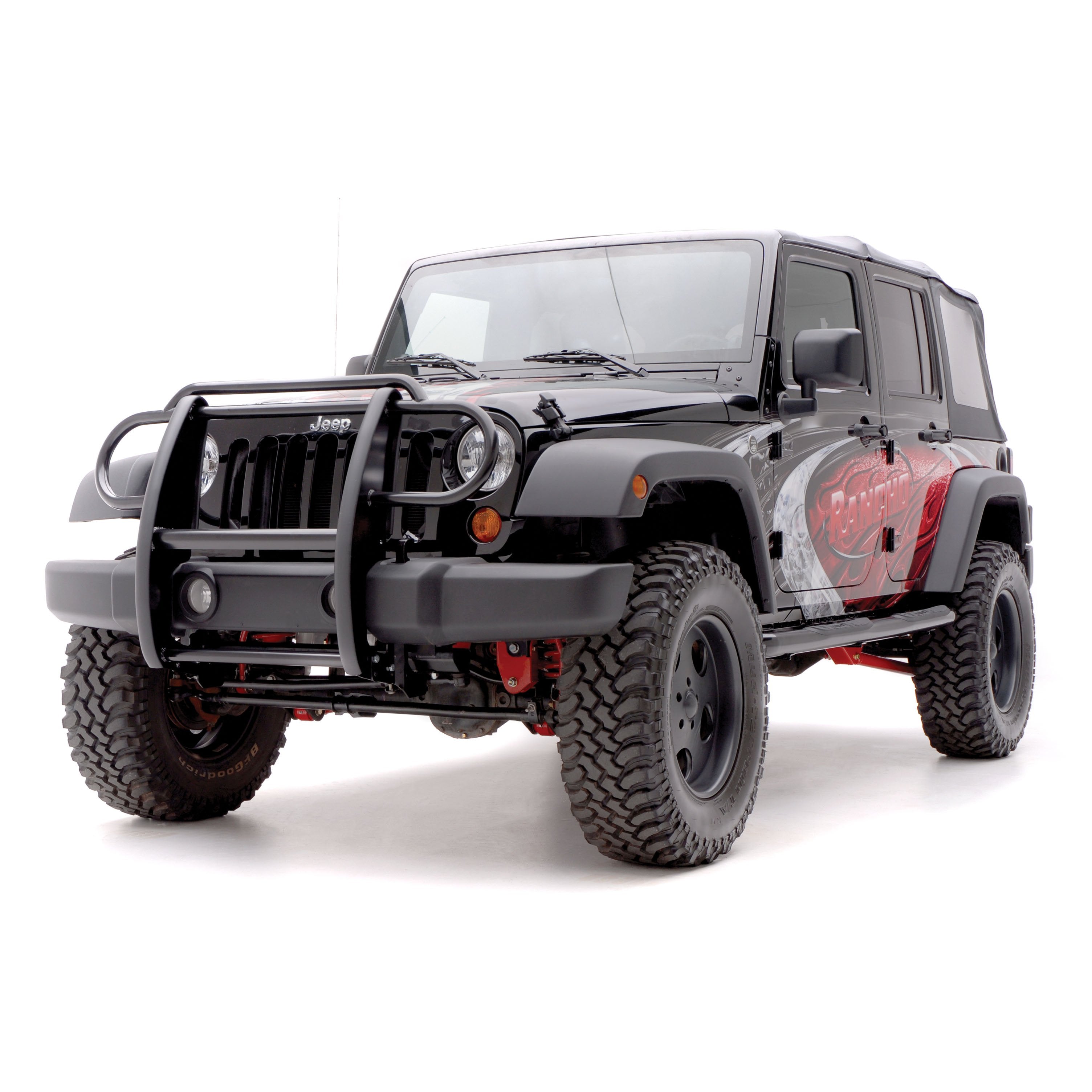 ARIES Black Steel Grille Guard, 2018 Jeep Wrangler