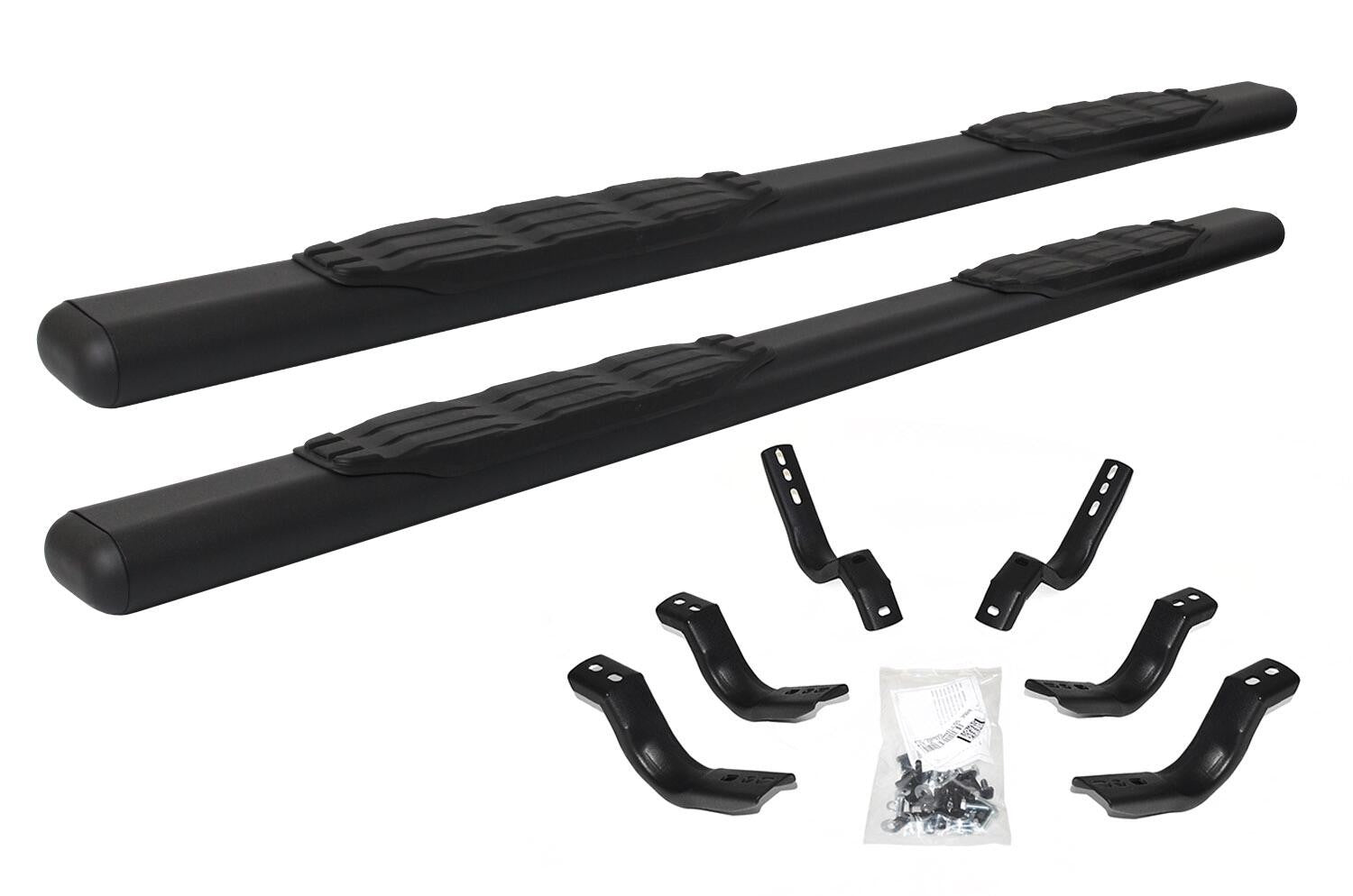 5 Inch 1000 Series Side Steps with Mounting Brackets Kit Textured Black 2015-2026 Ford F-150/ F-250/F-350 Go Rhino