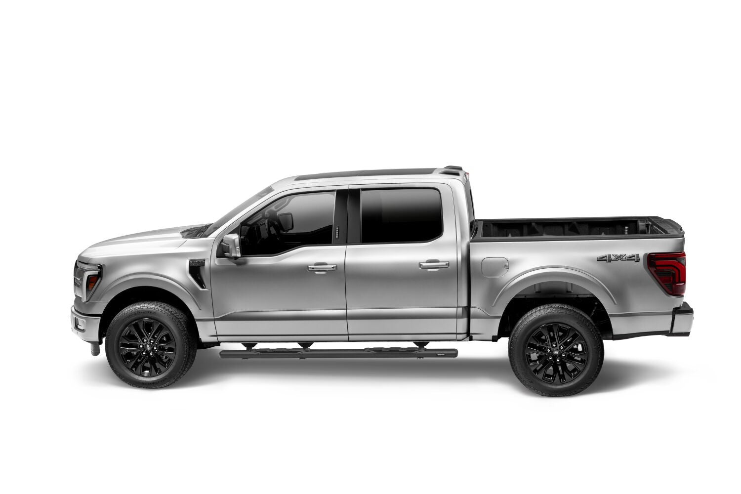 5 Inch 1000 Series Side Steps with Mounting Brackets Kit Textured Black 2015-2026 Ford F-150/ F-250/F-350 Go Rhino