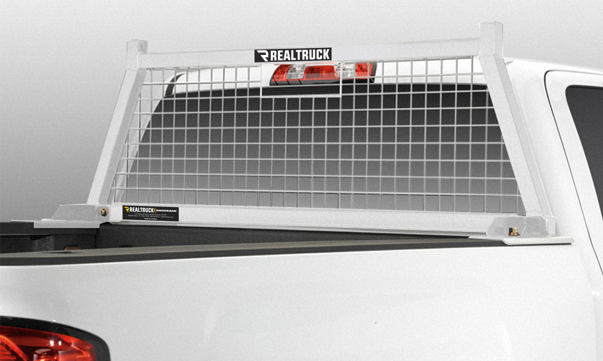 Safety White Silverado/Sierra/F150/Titan/Tundra/D/W Series/Ram w/o Ram Box Backrack