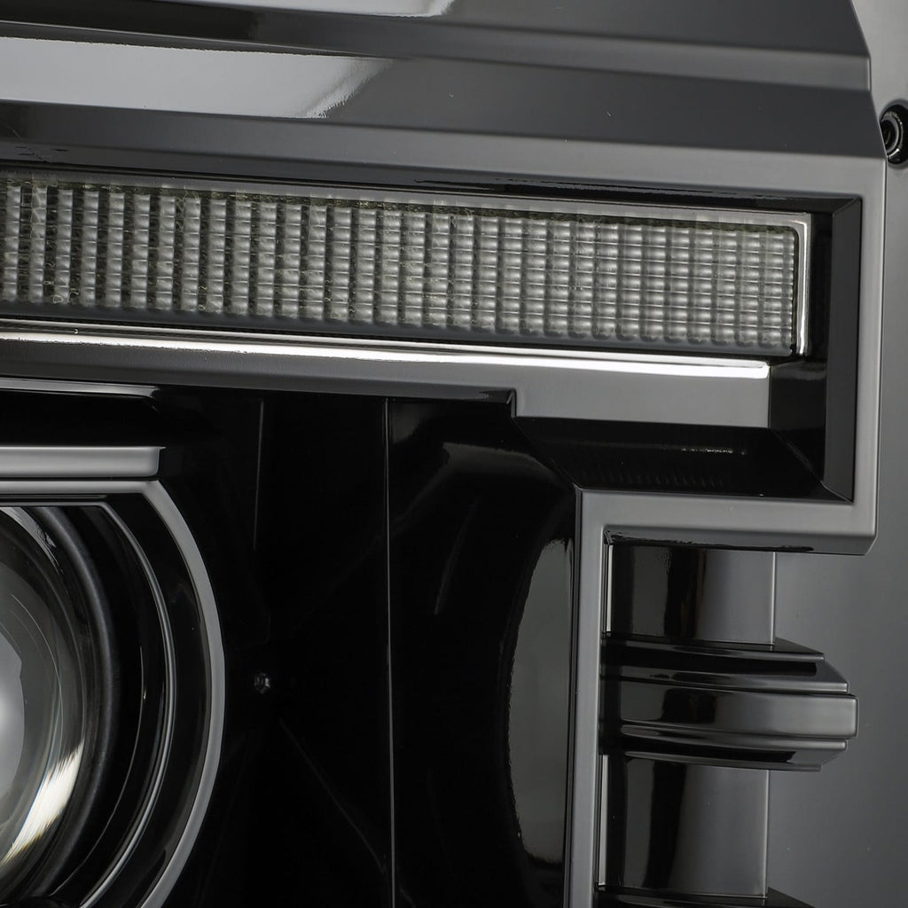11-16 Ford F-250/350/450/550 Super Duty PRO-Series Halogen Projector Headlights Alpha-Black - Apollo Off-Road