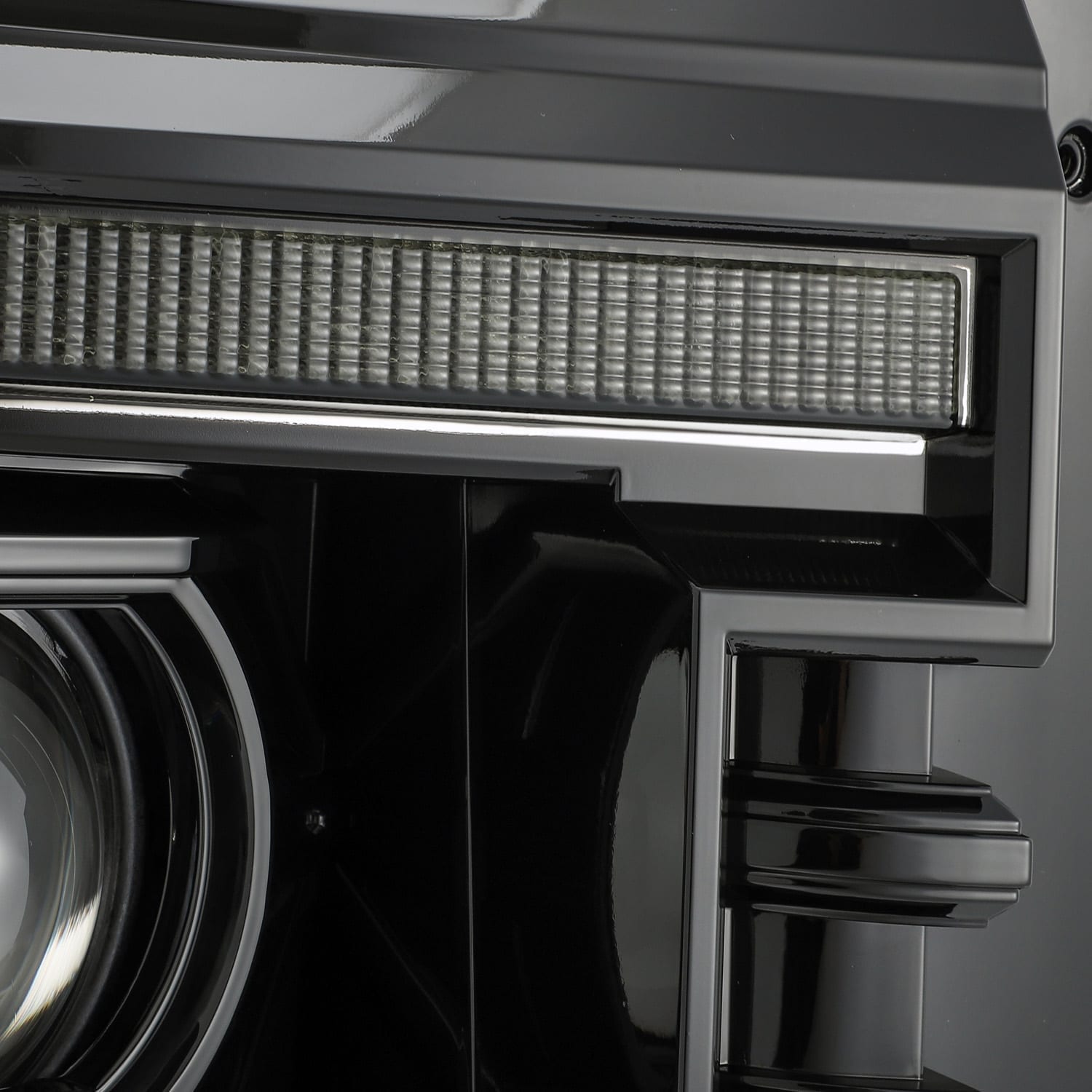 11-16 Ford F-250/350/450/550 Super Duty PRO-Series Halogen Projector Headlights Alpha-Black - Apollo Off-Road