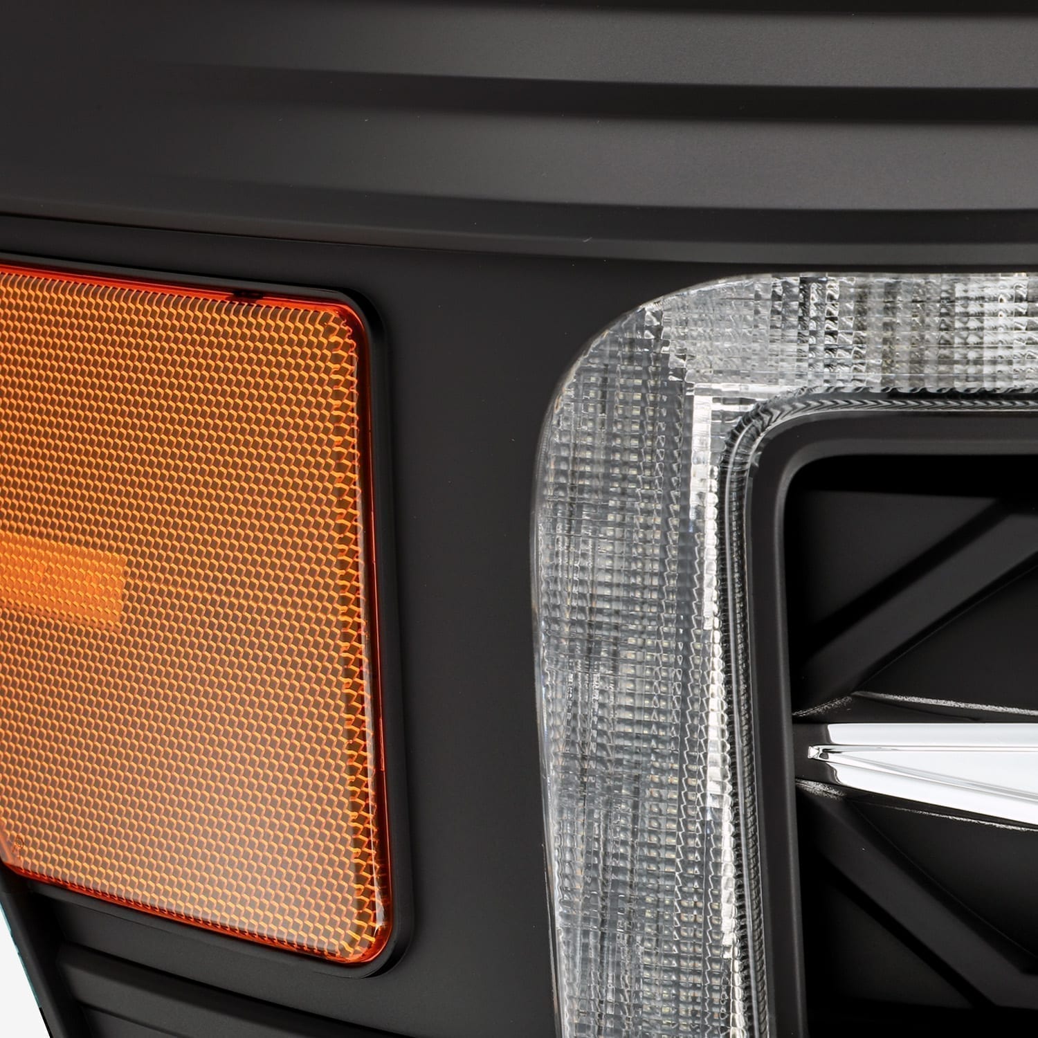 11-16 Ford F-250/350/450/550 Super Duty PRO-Series Halogen Projector Headlights Black - Apollo Off-Road