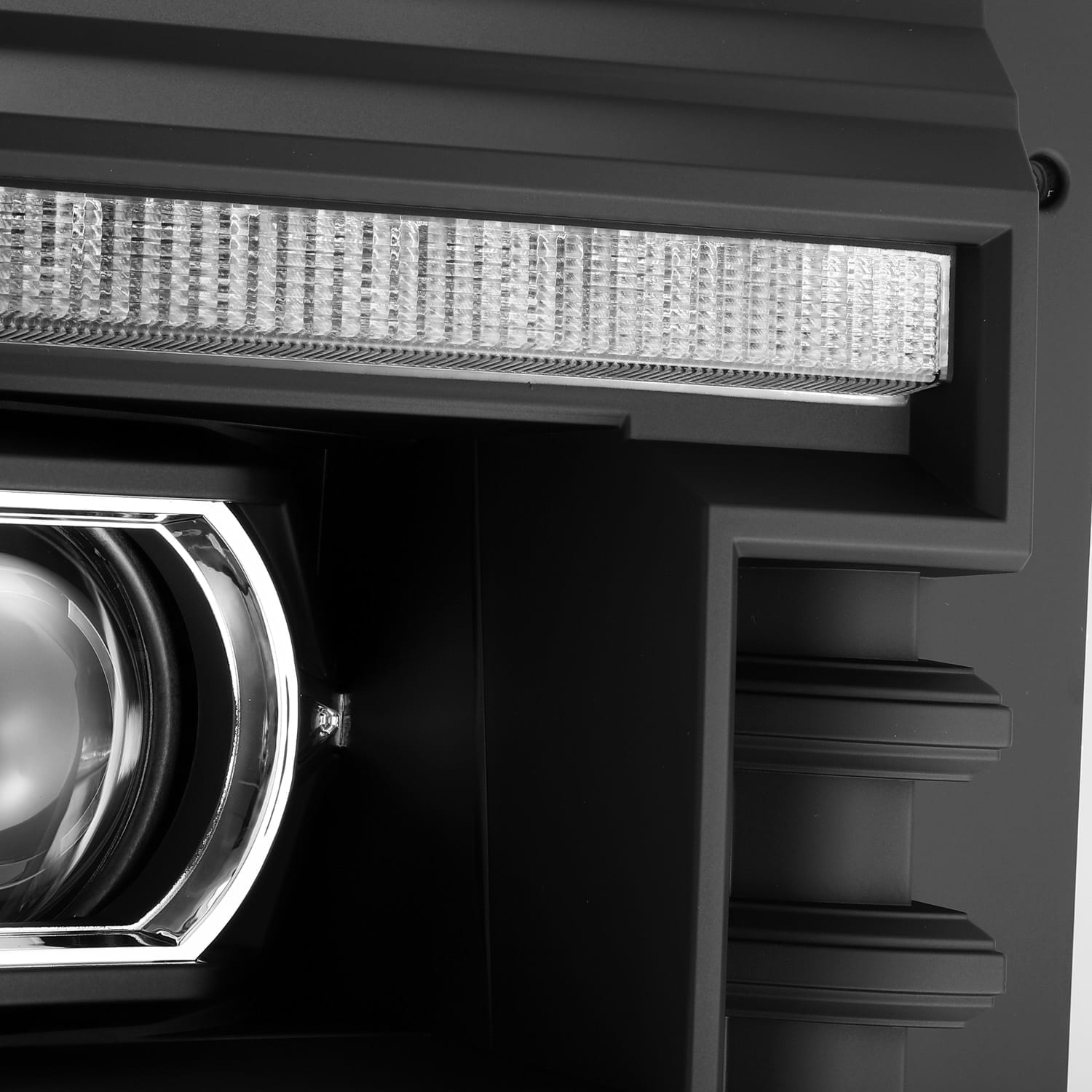 11-16 Ford F-250/350/450/550 Super Duty PRO-Series Halogen Projector Headlights Black - Apollo Off-Road