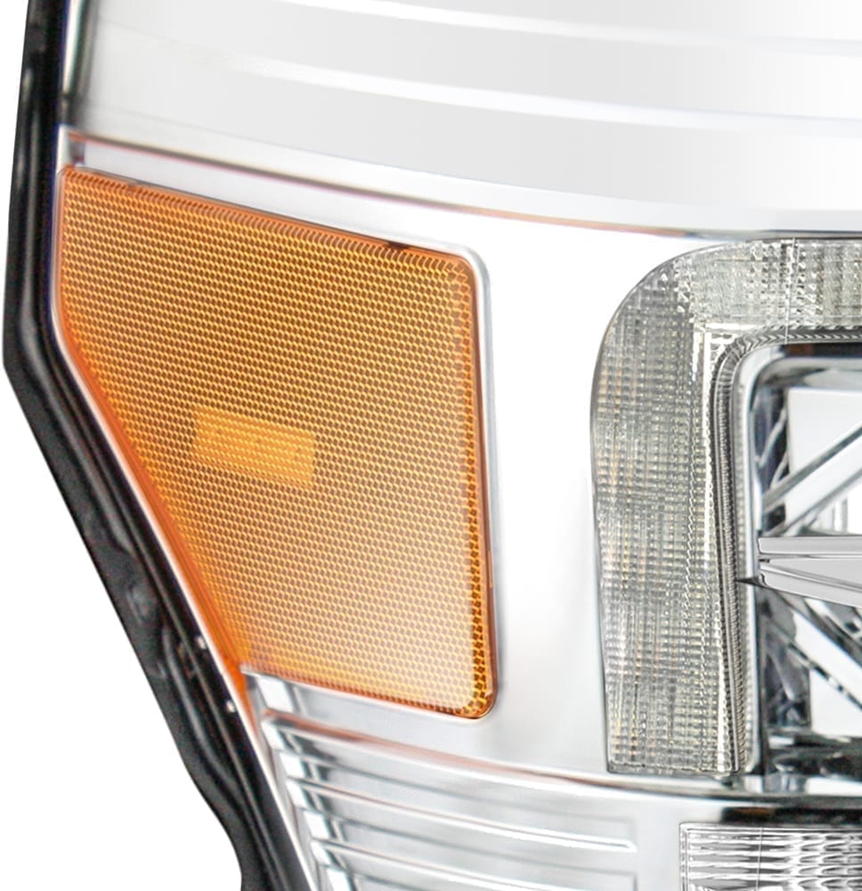 11-16 Ford F-250/350/450/550 Super Duty PRO-Series Halogen Projector Headlights Chrome - Apollo Off-Road