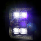 11-16 Ford SuperDuty NOVA-Series LED Projector Headlights in Chrome - Apollo Off-Road