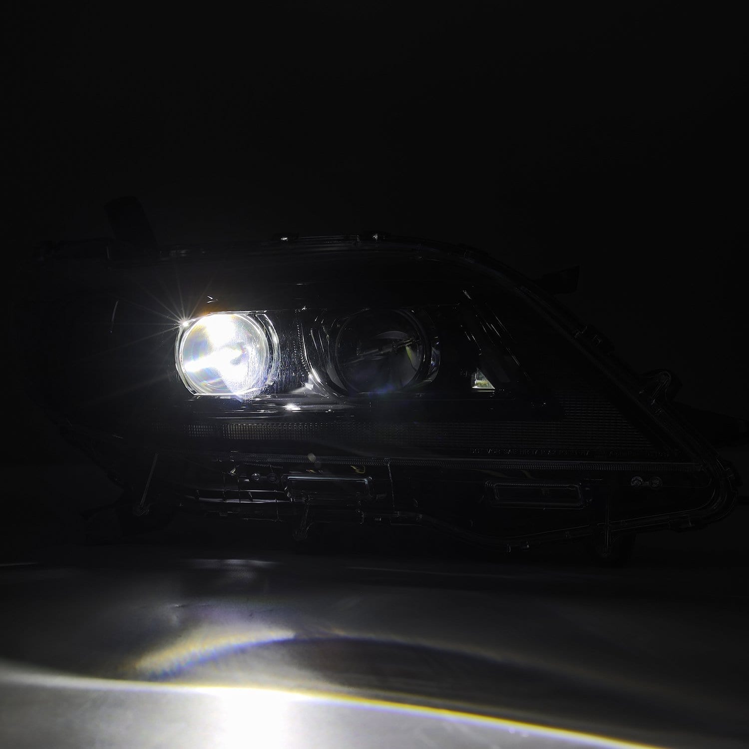 11-20 Toyota Sienna LUXX-Series Projector Headlights Alpha-Black - Apollo Off-Road