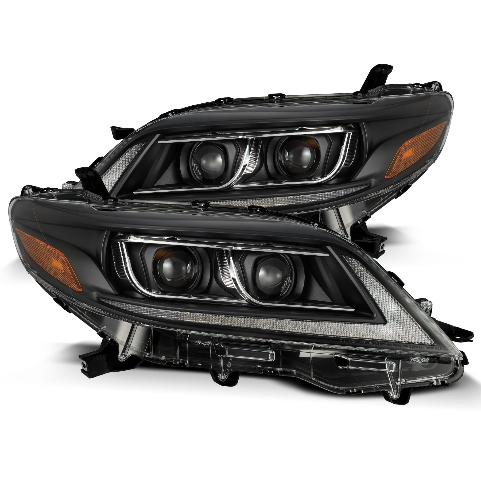 11-20 Toyota Sienna LUXX-Series Projector Headlights Black - Apollo Off-Road