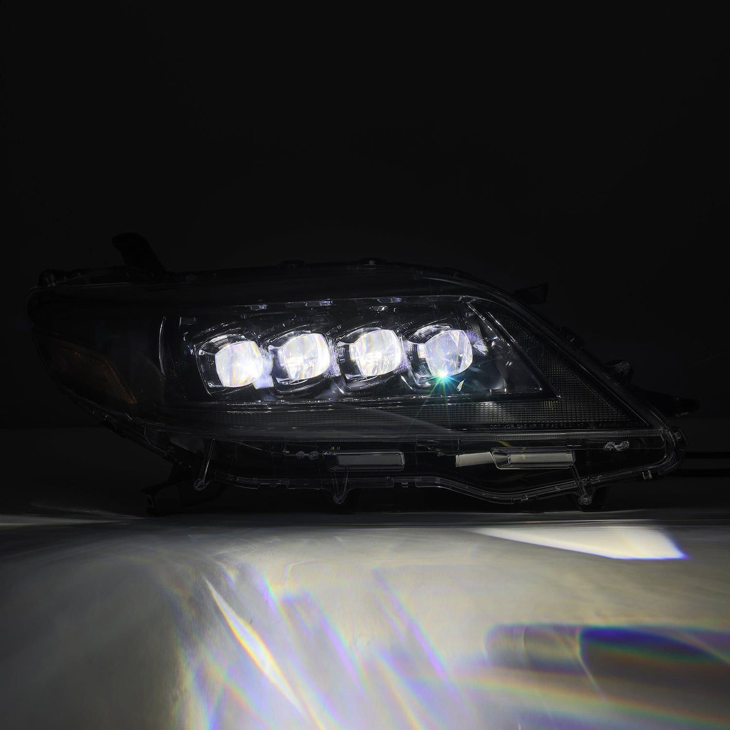 11-20 Toyota Sienna NOVA-Series LED Projector Headlights in Alpha-Black - Apollo Off-Road