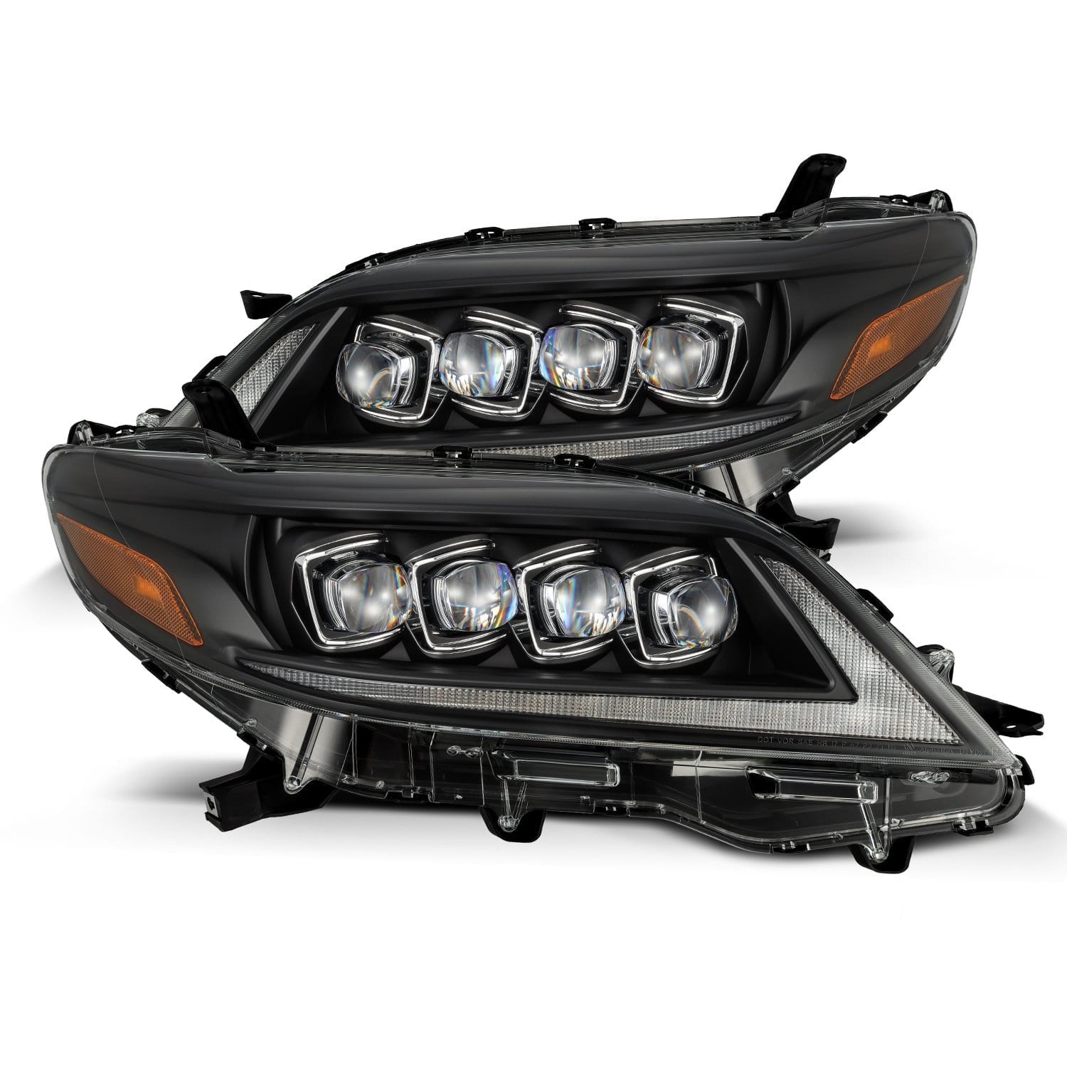 11-20 Toyota Sienna NOVA-Series LED Projector Headlights in Black - Apollo Off-Road