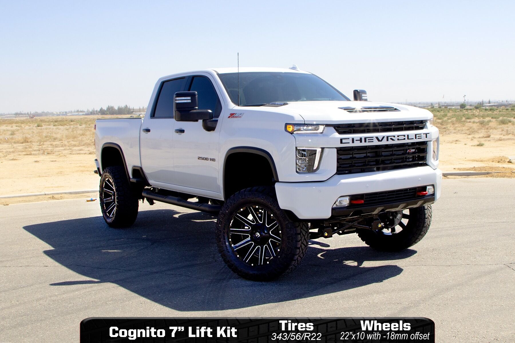 7-Inch Performance Lift Kit with Fox Psrr 2.0 Shocks For 2020-2024 Silverado/Sierra 2500/3500 2WD/4WD Cognito