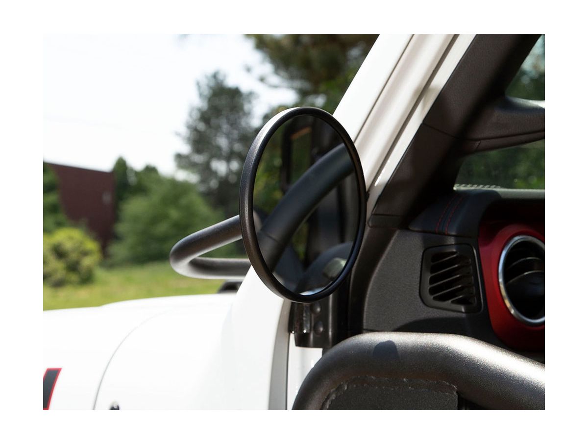 Trail Mirror Kit Round Pair 18-Present Jeep Wrangler / Gladiator Rugged Ridge
