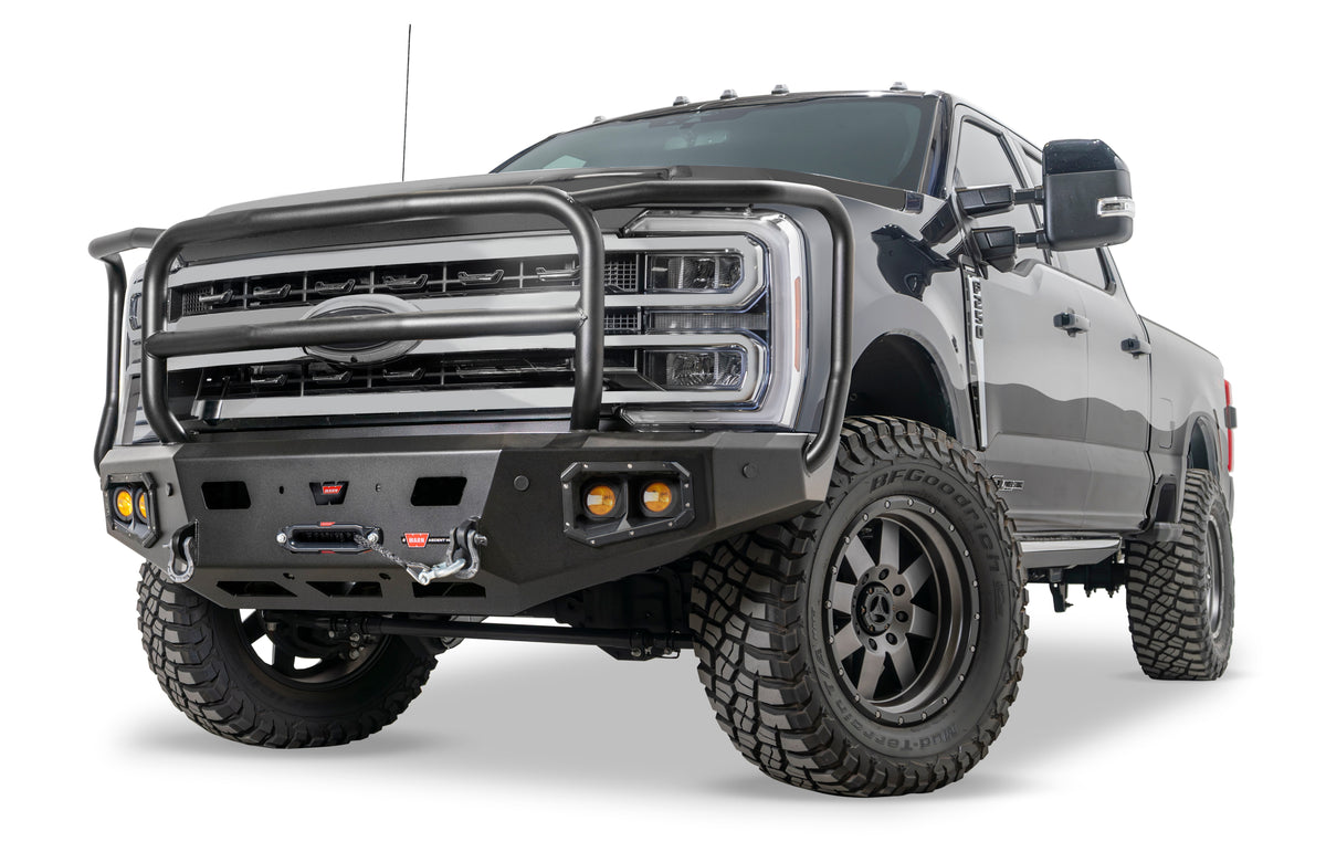 Ascent HD Front Bumper with Full Grille Guard for 23-26 Ford F-250/350/450 Super Duty
