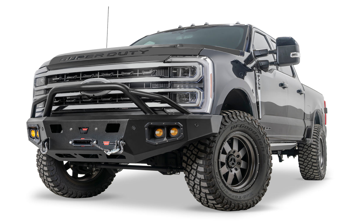 Ascent HD Front Bumper with Prerunner Grille Guard for 23-26 Ford F-250/350/450 Super Duty