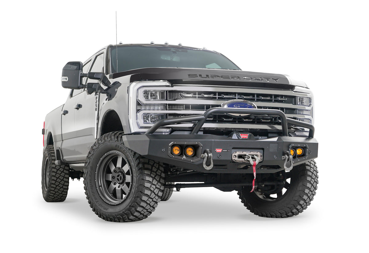Ascent Front Bumper with Prerunner Grille Guard for 23-26 Ford F-250/350/450 Super Duty