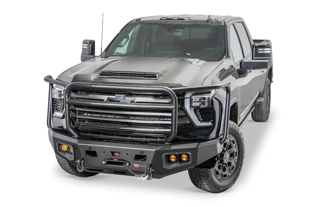 Ascent HD Front Bumper with Full Grille Guard for 24-26 Chevrolet Silverado 2500/3500 HD