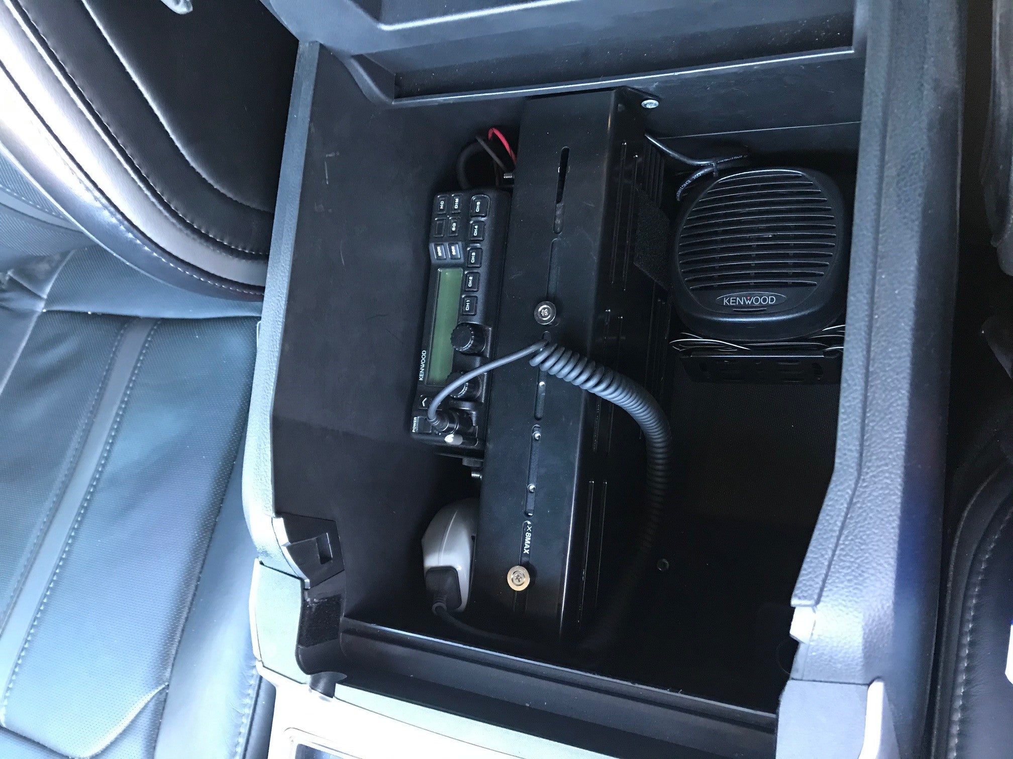 Foutz Motorsports 110W Kenwood Radio Center Console Mount 2017-2021 Ford F-150 Raptor 2017-2021 Ford F-250/F-350 Super Duty