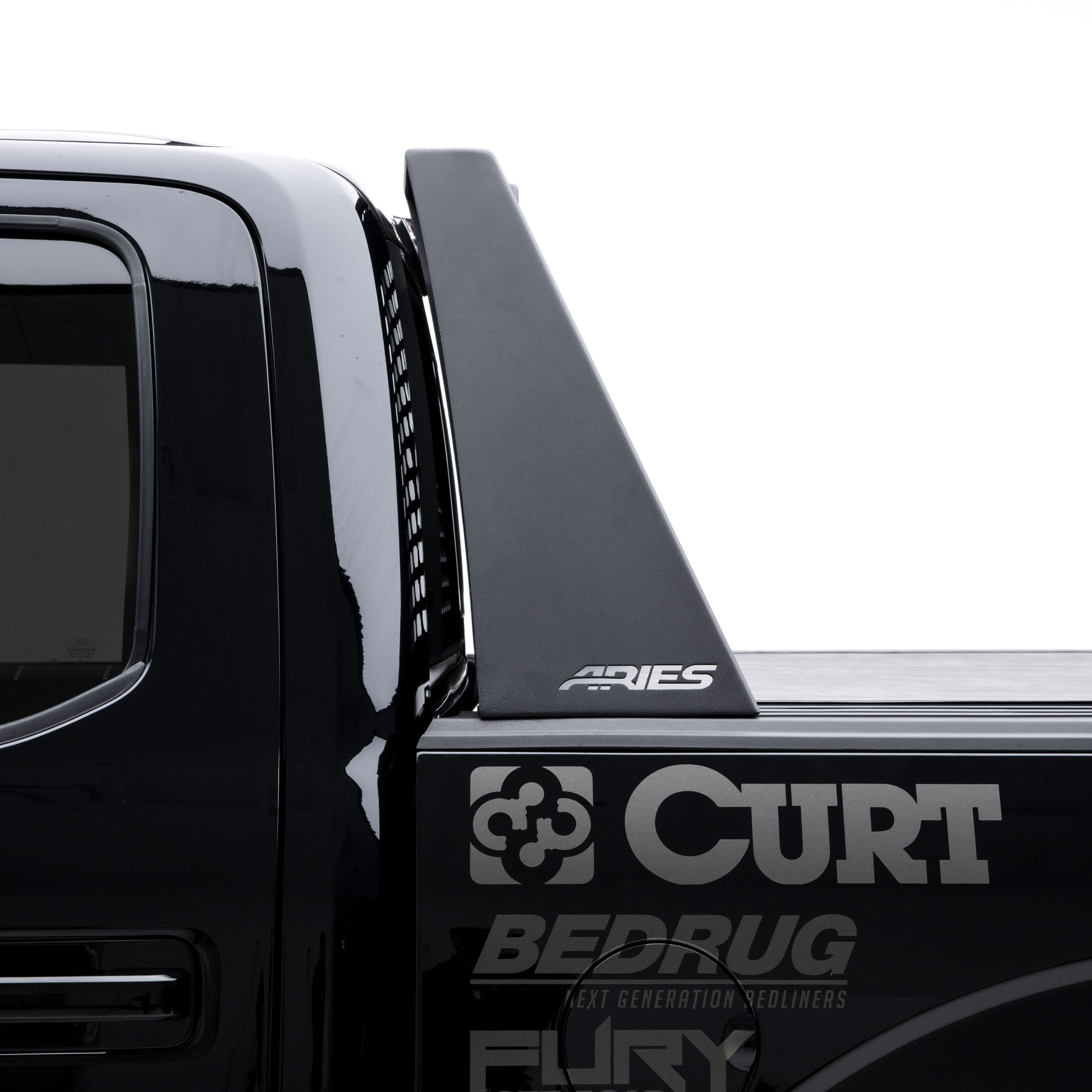ARIES Switchback Black Aluminum Headache Rack, 2009-2026 Ford F-150, 2022-2025 Ford F-150 Lightning