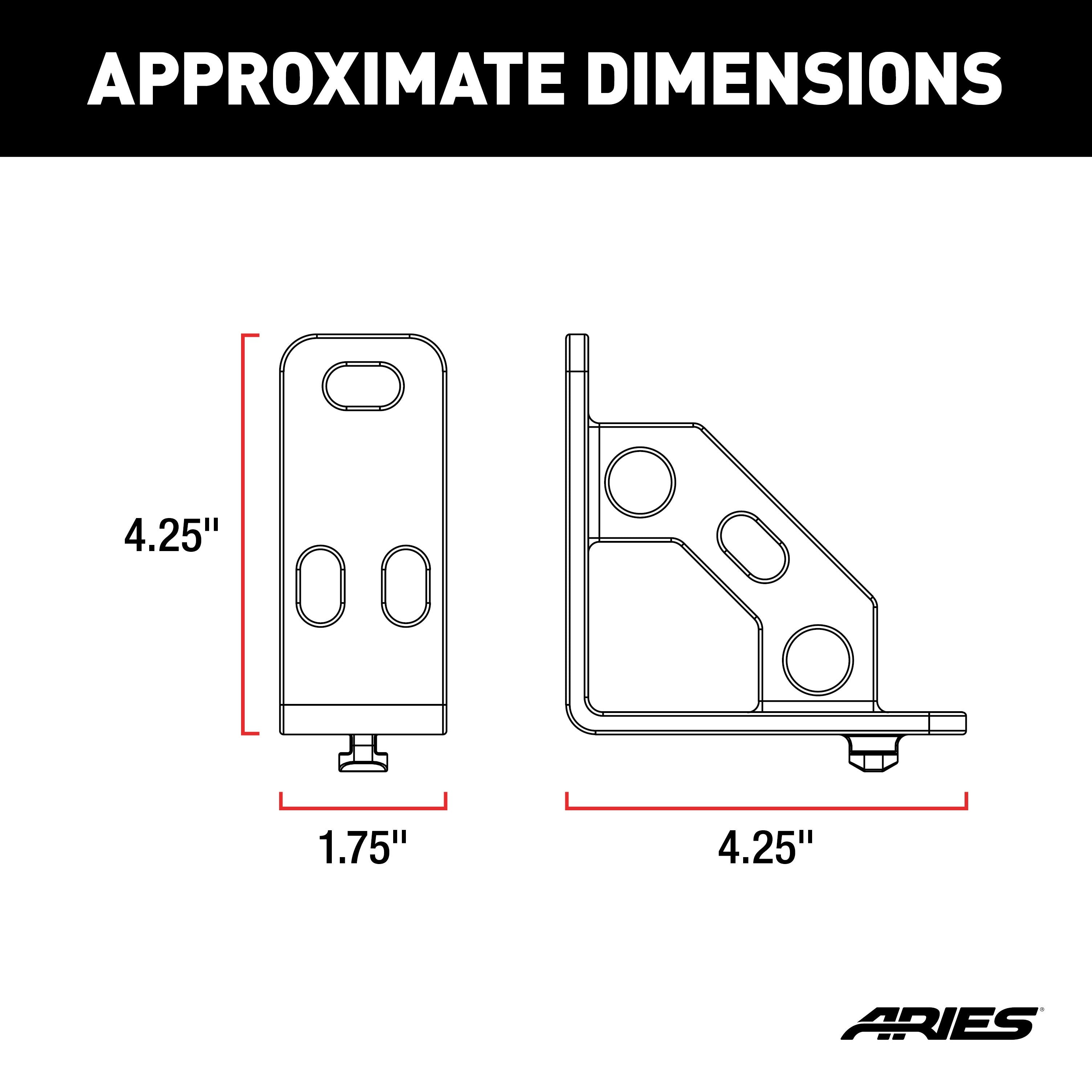 ARIES AdvantEDGE Headache Rack Tie-Down Anchors (2-Pack)