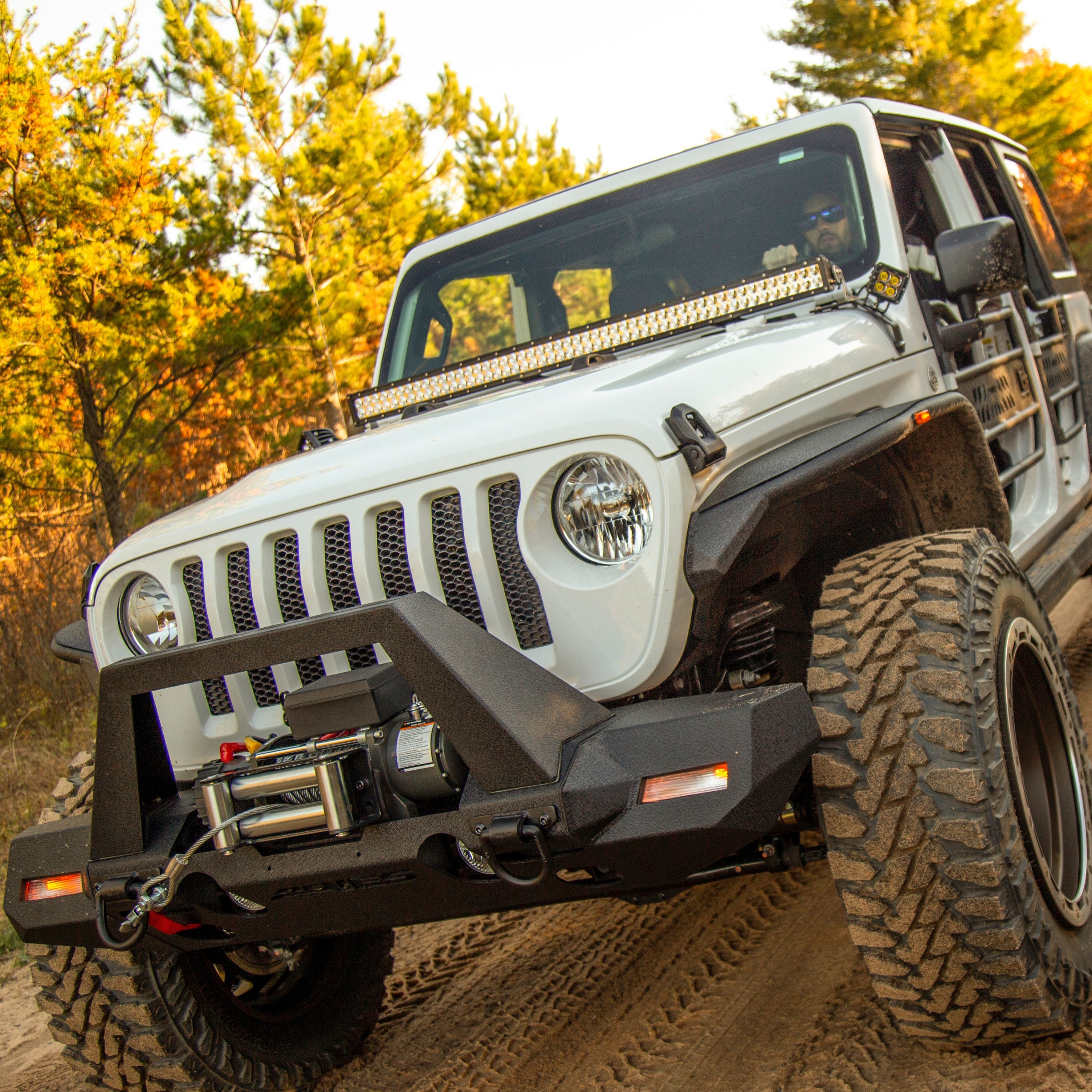 ARIES Jeep JL Windshield Light Brackets, 2018-2026 Jeep Wrangler, 2020-2026 Jeep Gladiator