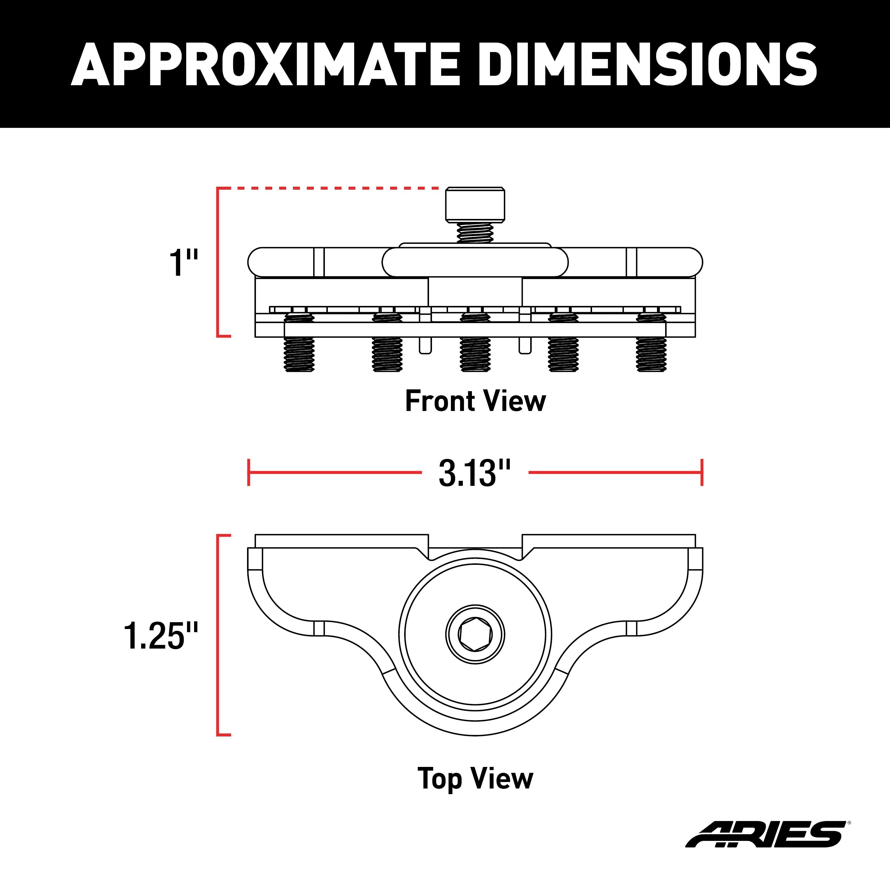 ARIES Universal Clamp-On Hood LED Light Brackets, 2-Pack