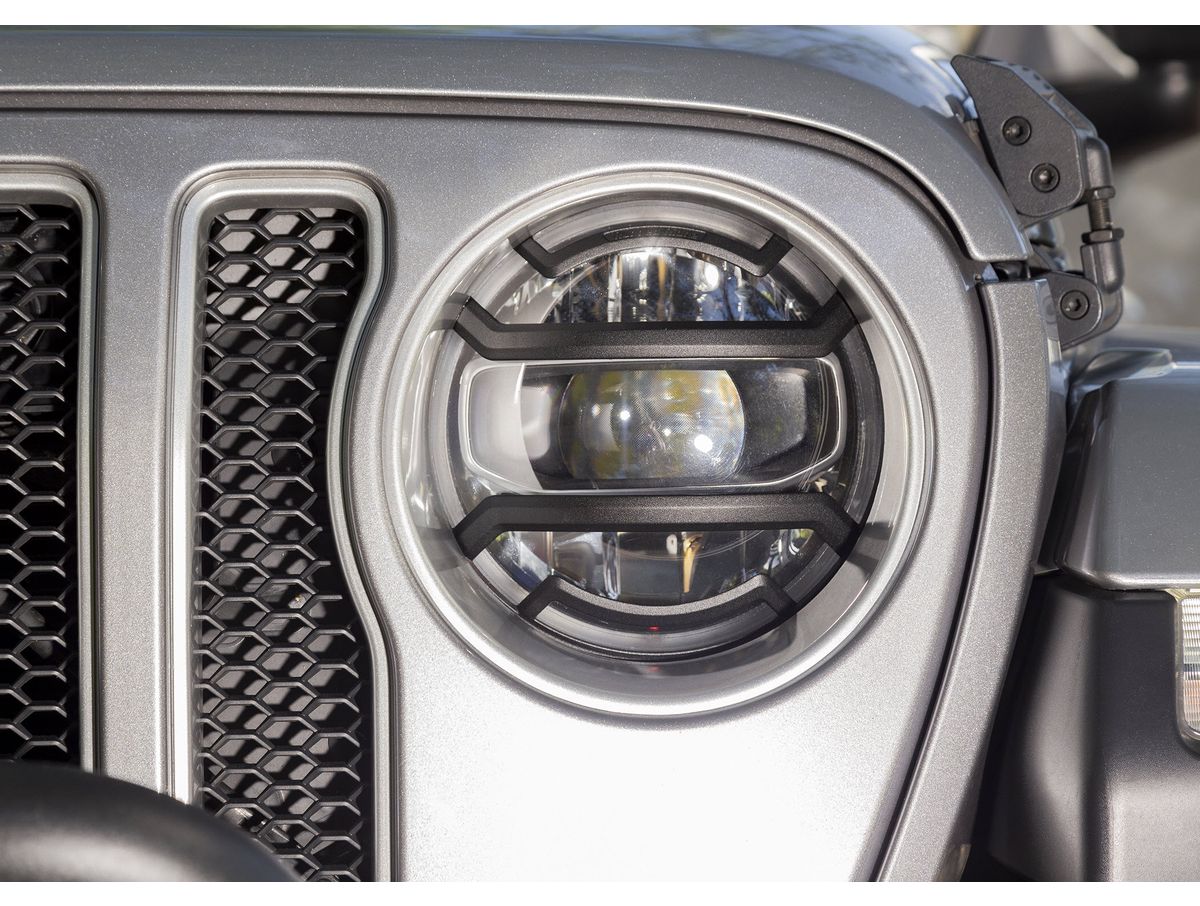 Elite Euro Guard Kit Headlight Black 18-Present Jeep Wrangler / 20-Present Gladiator Rugged Ridge
