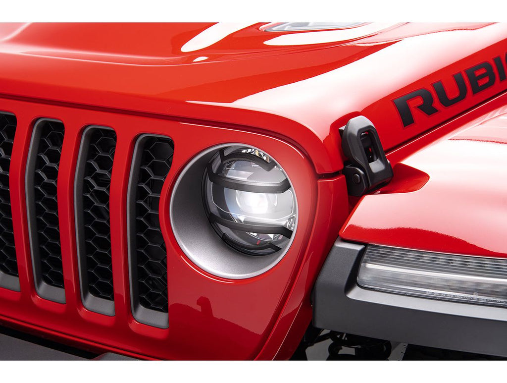 Elite Euro Guard Kit Headlight Black 18-Present Jeep Wrangler / 20-Present Gladiator Rugged Ridge