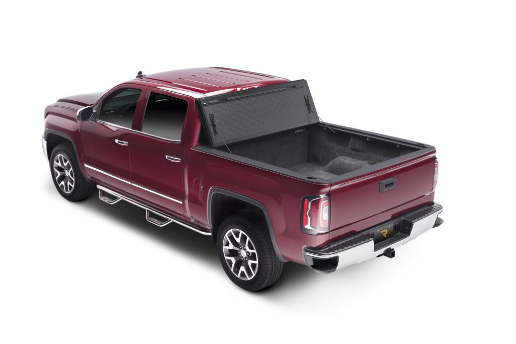 BAKFlip FiberMax Hard Folding Truck Bed Cover 2016-2023 Toyota Tacoma 5 Foot Bed with Deck Rail System BAK