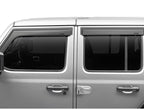 Window Visors Matte Black 18-Present Jeep Wrangler / 20-Present Gladiator Rugged Ridge