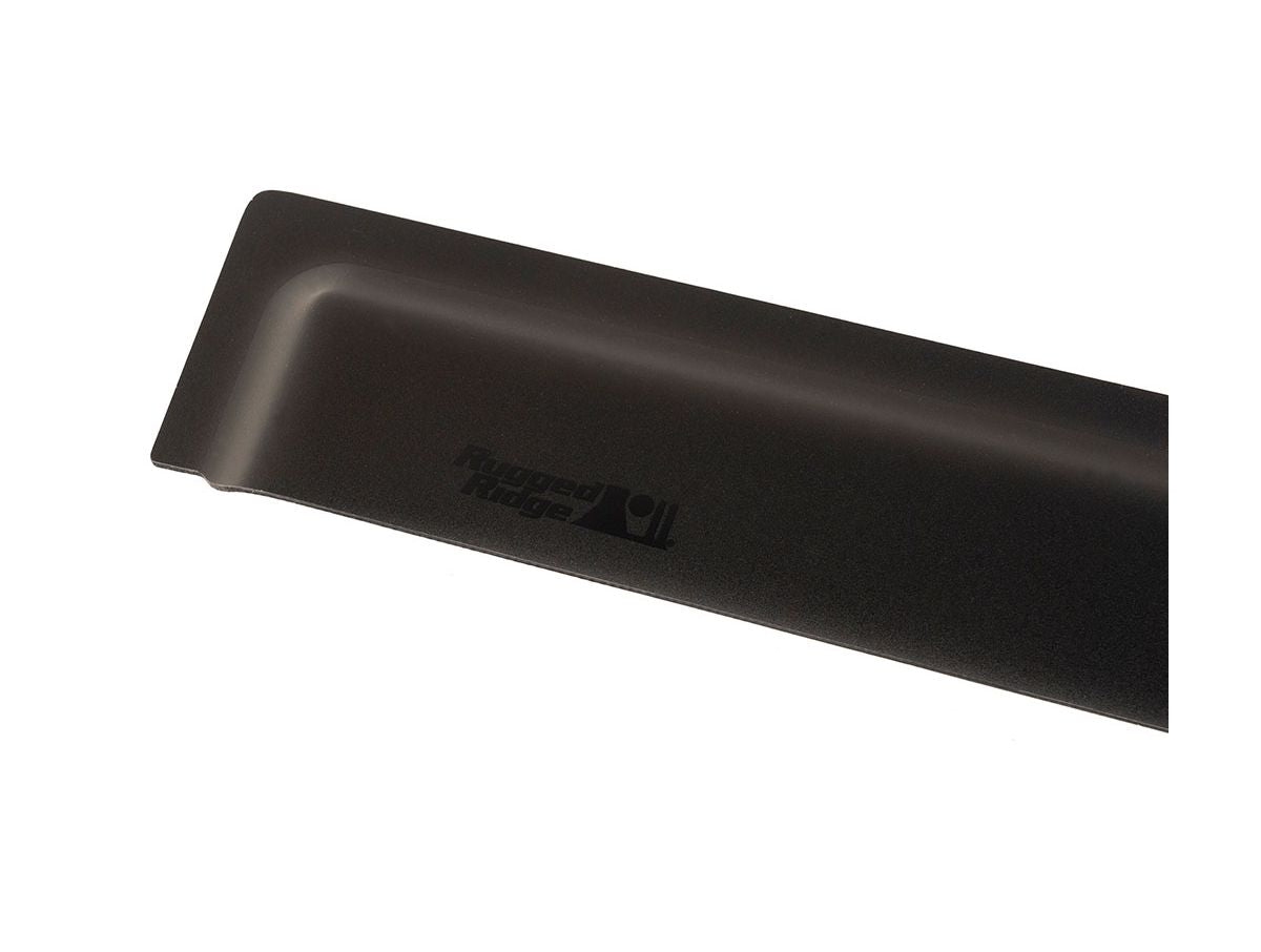 Window Visors Matte Black 18-Present Jeep Wrangler / 20-Present Gladiator Rugged Ridge