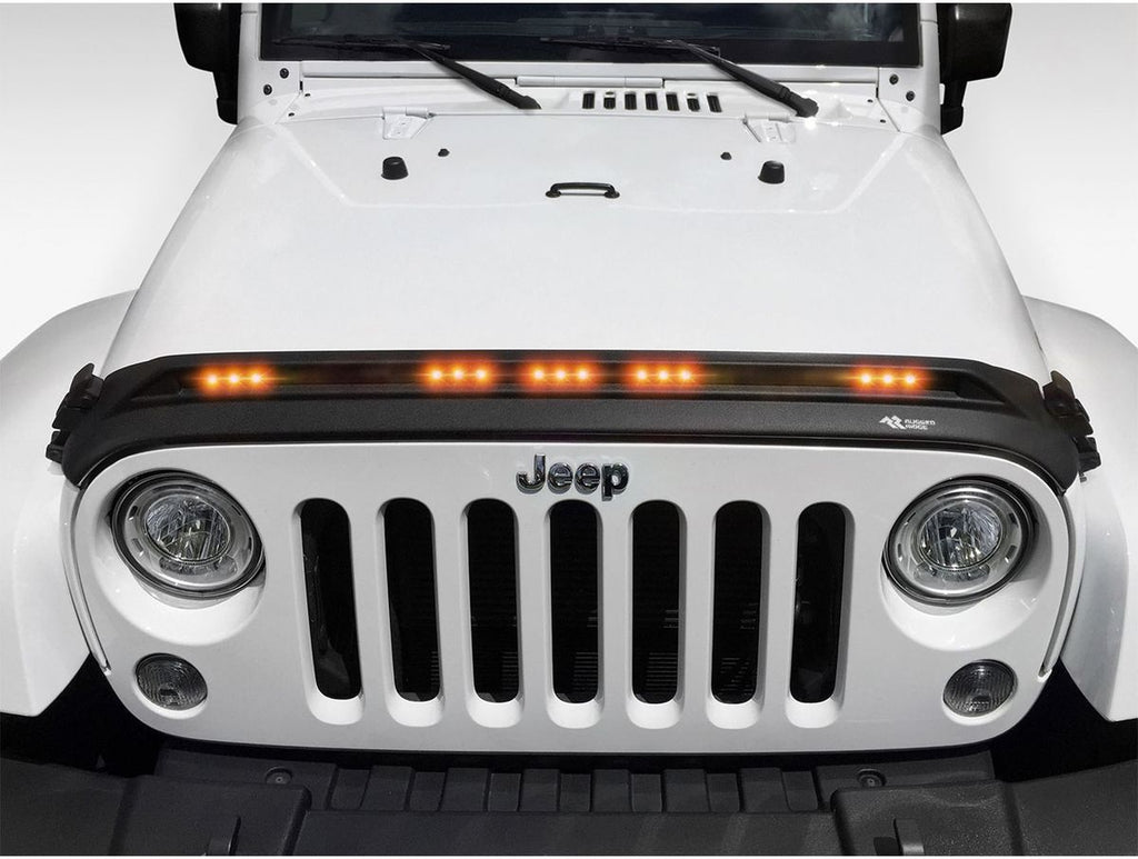 Lightshield Hood Guard Black 07-18 Jeep Wrangler JK Rugged Ridge