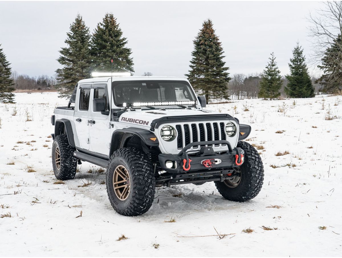 Lightshield Hood Guard Black 18-Present Jeep Wrangler JL/Gladiator Jeep Rugged Ridge