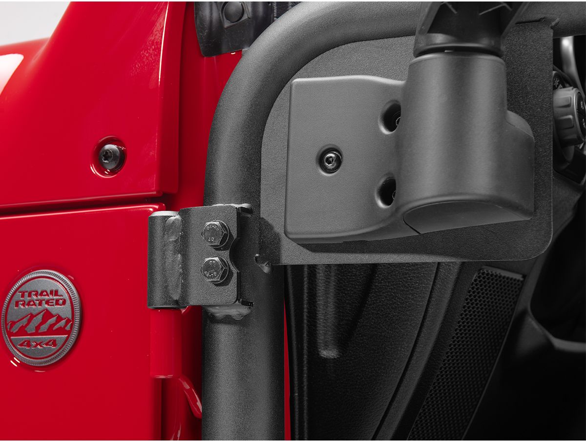 Fortis Front Tube Doors with Mirrors 18-Present Jeep Wrangler / 20-Present Gladiator Rugged Ridge