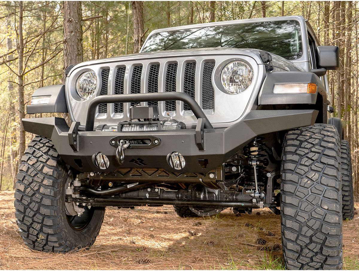 HD Bumper Full Width Front 07-18 JK 18-Present Jl 20-Present Gladiator JT Rugged Ridge