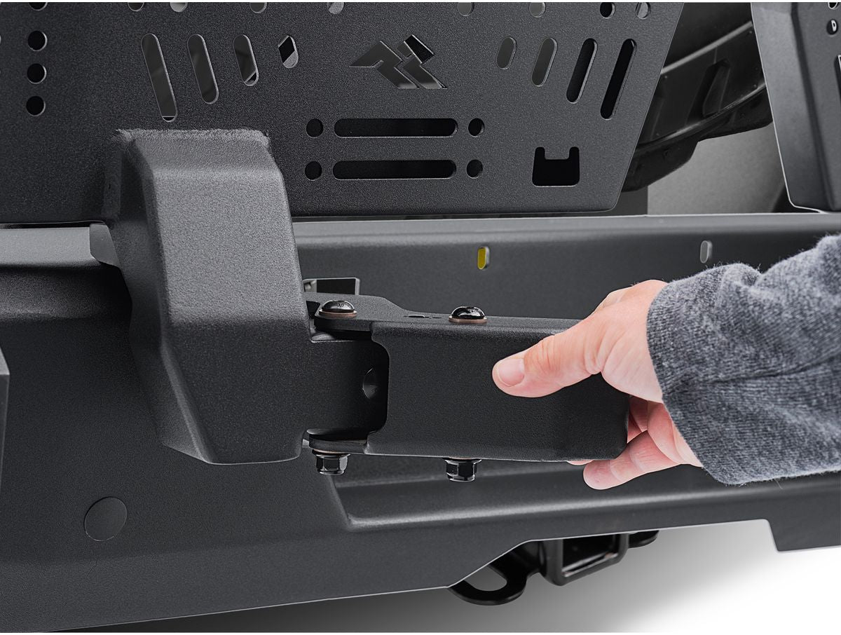 WingMate Swingout Passenger Side Fits 2020-2024 Jeep Gladiator Rugged Ridge