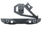XOR Bumper Rr W/Tire Carrier Black Jeep Rugged Ridge