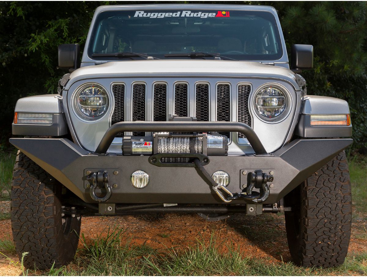 Spartan Bumper High Clearance Ends Overrider 18-Present Wrangler / 20-Present Gladiator Rugged Ridge