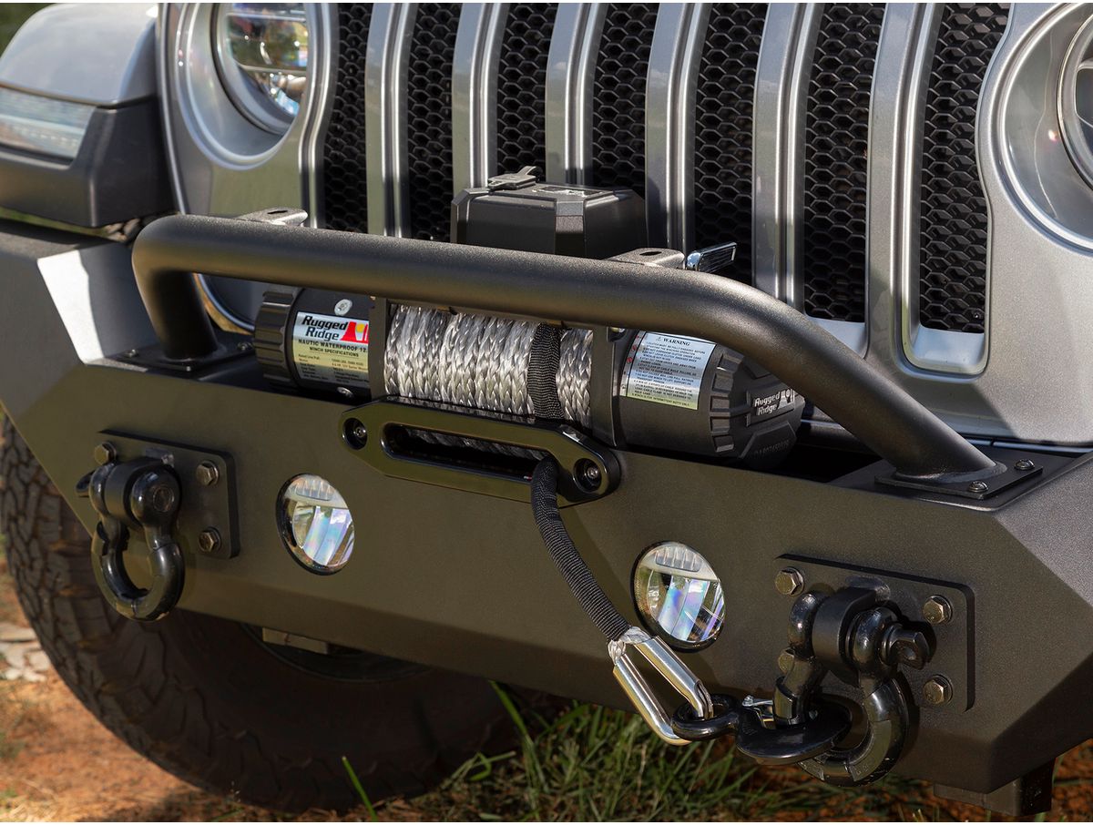 Spartan Bumper Overrider Front 18-Present Jeep Wrangler / 20-Present Gladiator Rugged Ridge