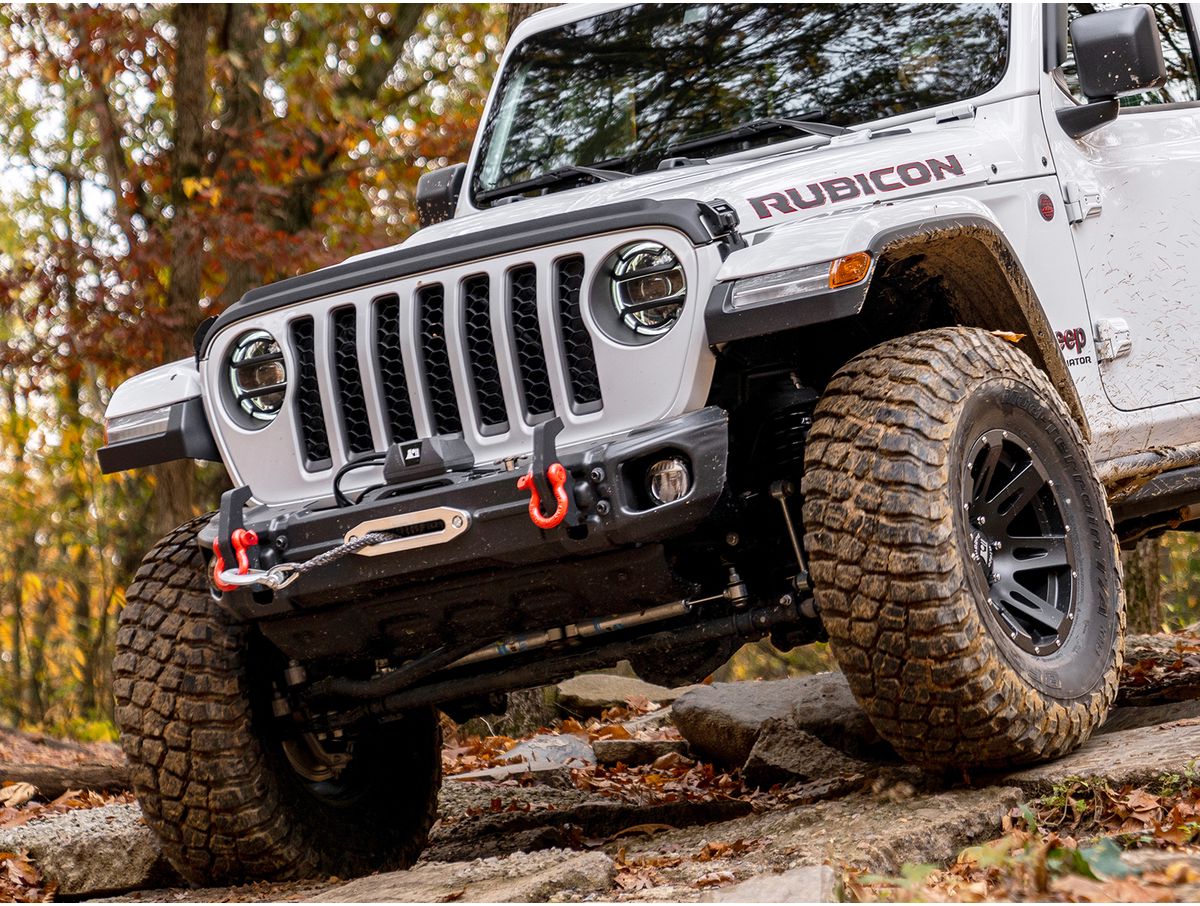Arcus Front Bumper W/ Winch Tray & Tow Hooks 18-Present Jeep Jl/Jt Rugged Ridge