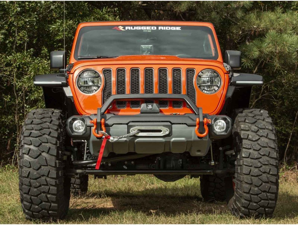 Venator Stub Fr Bmpr W/O-ridersatin Blackjeep Rugged Ridge
