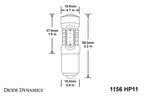 Diode Dynamics 1156 HP11 LED Amber (single)