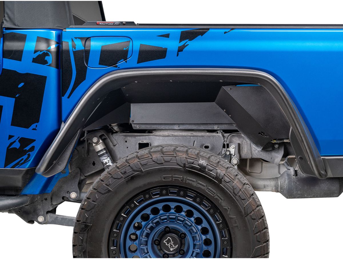 Inner Fender Liners Front Aluminum Black 18-Present Jeep Wrangler Jl Rugged Ridge