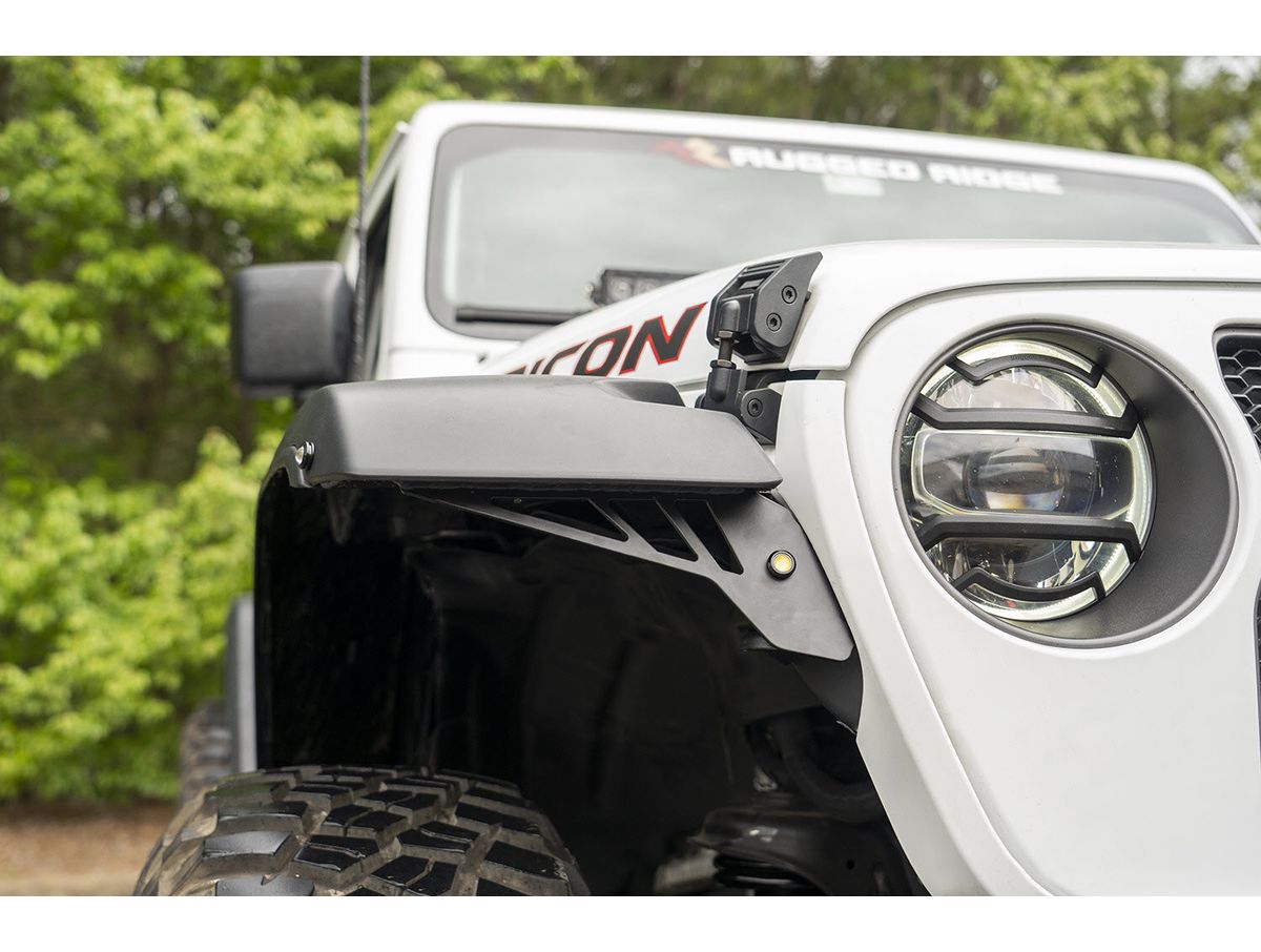 Chop Brackets Front Fender 18-Present Jeep Wrangler & Gladiator Jl/Jt Rubicon Rugged Ridge
