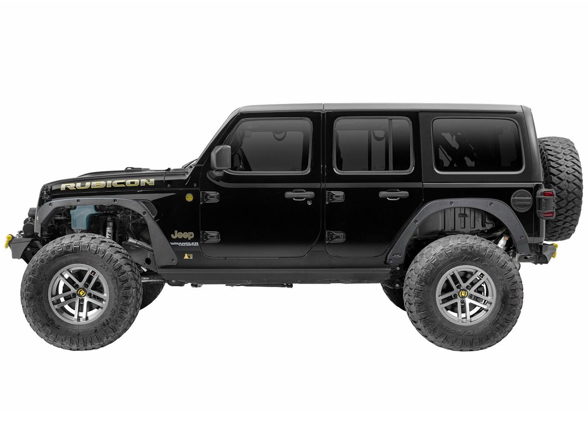 Fender Flare Delete Kit F/R Black Jeep Rugged Ridge
