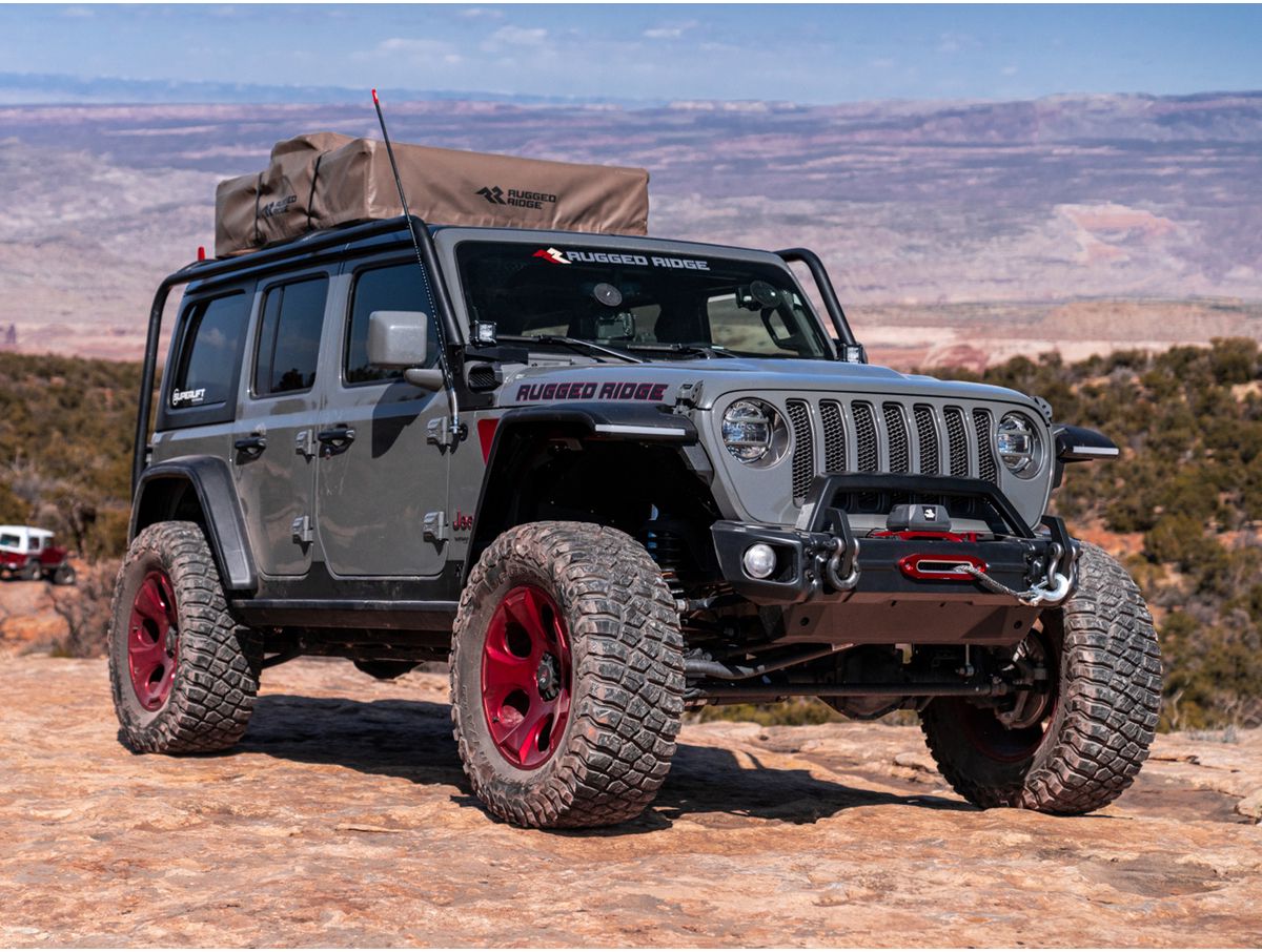 Sherpa Roof Rack Black Jeep Rugged Ridge