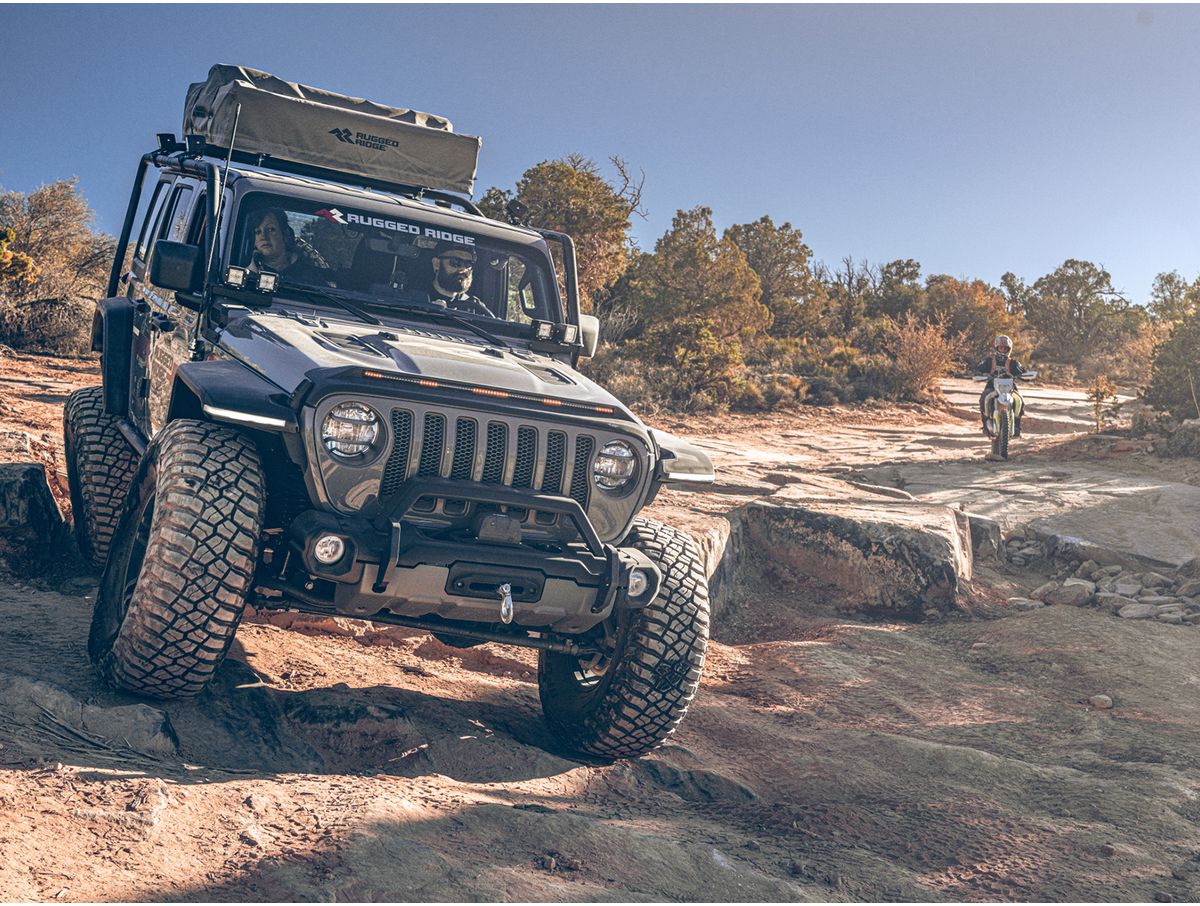 Sherpa Roof Rack Black Jeep Rugged Ridge