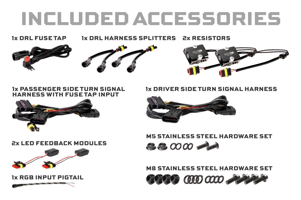 Standard Jeep JL / JT XRGB Fender Flare Chop Kit (Set)