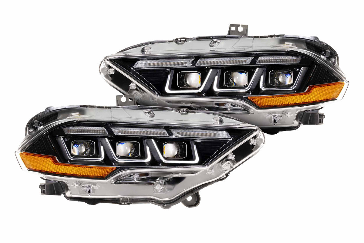 XB LED Headlights: 18-23 Ford Mustang (Gen II / Set)
