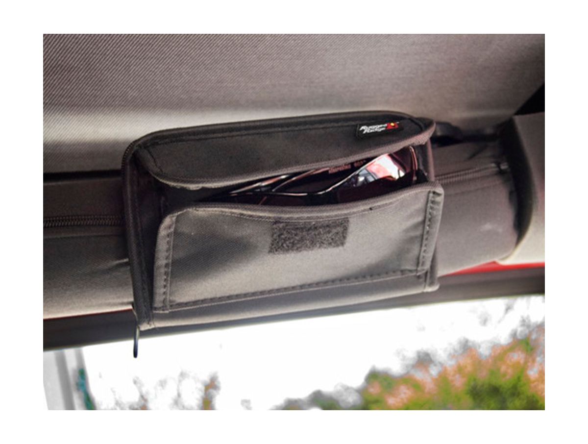Roll Bar Storage Pouch Sunglass Holder 55-Present Jeep CJ/Wrangler Rugged Ridge