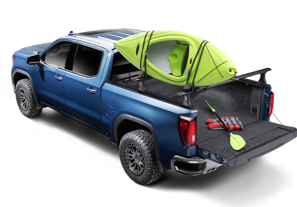 Pro X15 TS Tonneau Cover Black 2007-2021 Toyota Tundra with Track System 5 Foot 6 Inch Bed with or without Trail Special Edition Storage Boxes Truxedo